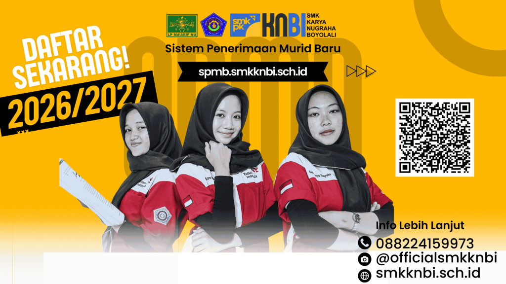 Kuning dan Hitam Memphis Penerimaan Murid Baru Banner (1920 x 1080 piksel)